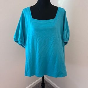 NWOT Lane Bryant Square Neck Tee